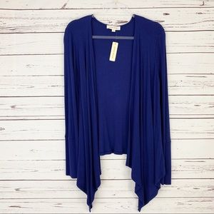 Painted Threads Open Cardigan Blue Large